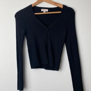 Used Bicul Black Sweater Buttons Size Small